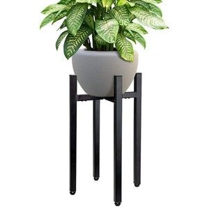 Mid Century Tall Plant Stand Adjustable for 8-12 inch Pot (not included)